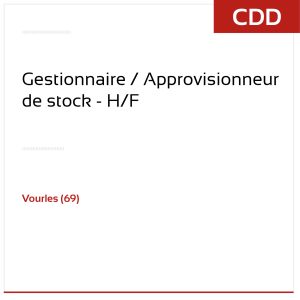 Emploi - Gestionnaire de stock - CDD Offre d'emploi - Gestionnaire de stock - CDD